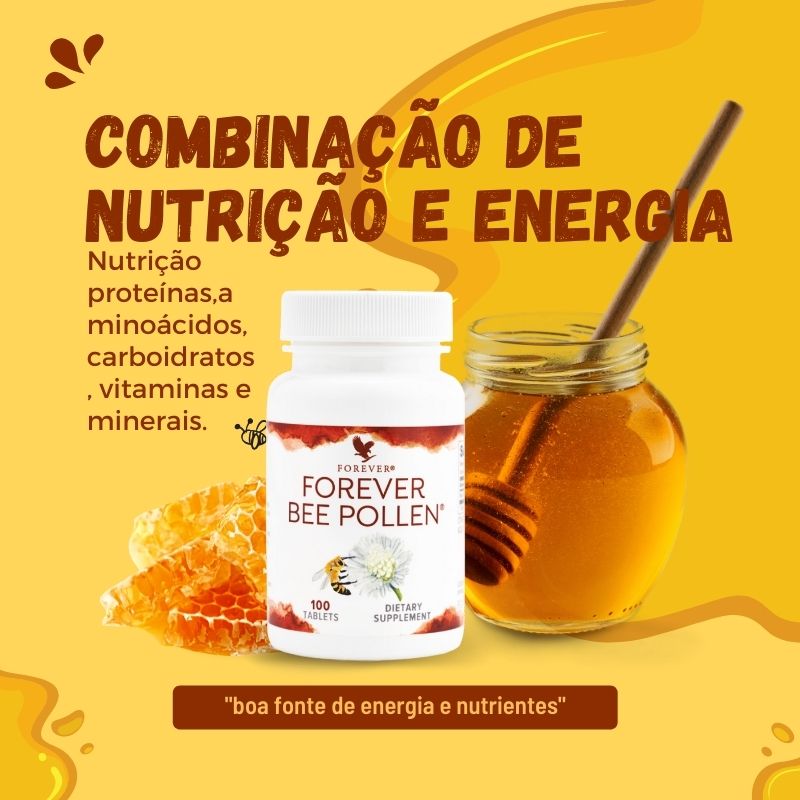Forever Bee Pollen®- Pólen de abelha Geléia Real e Mel Natural - Produtos  Forever Brasil